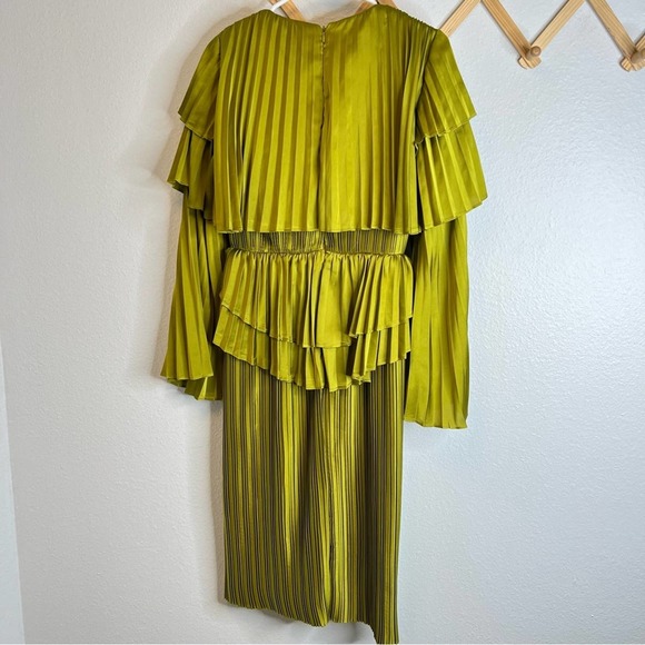 Andrea Iyamah Raffle Pleated Satin Formal Dress - Picture 8 of 13